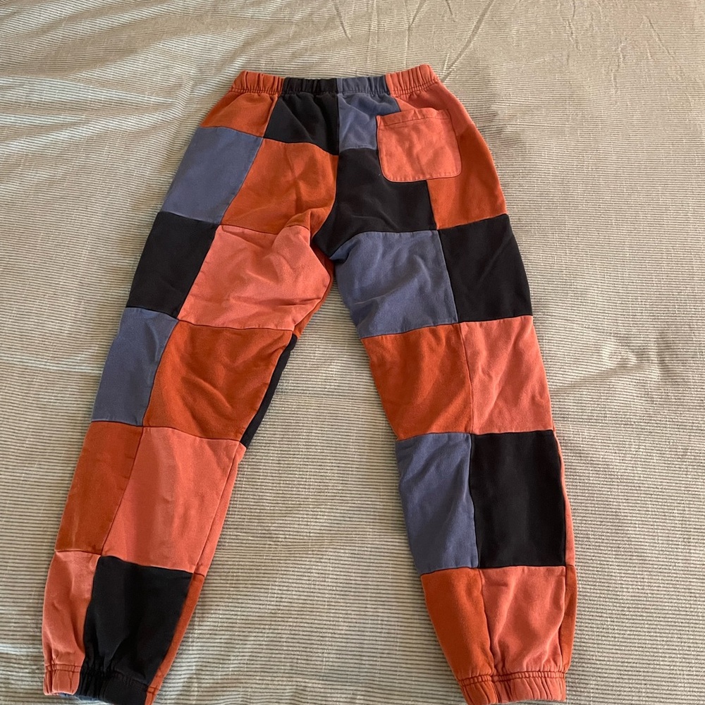 Obey Patchwork Joggers - Black, Rust, Blue - Picture 4 of 4